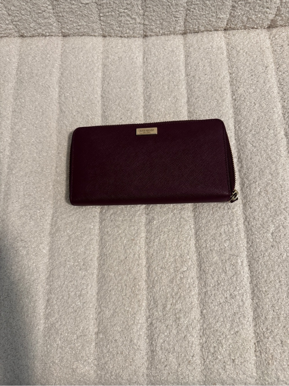kate spade Maroon Zip Wallet